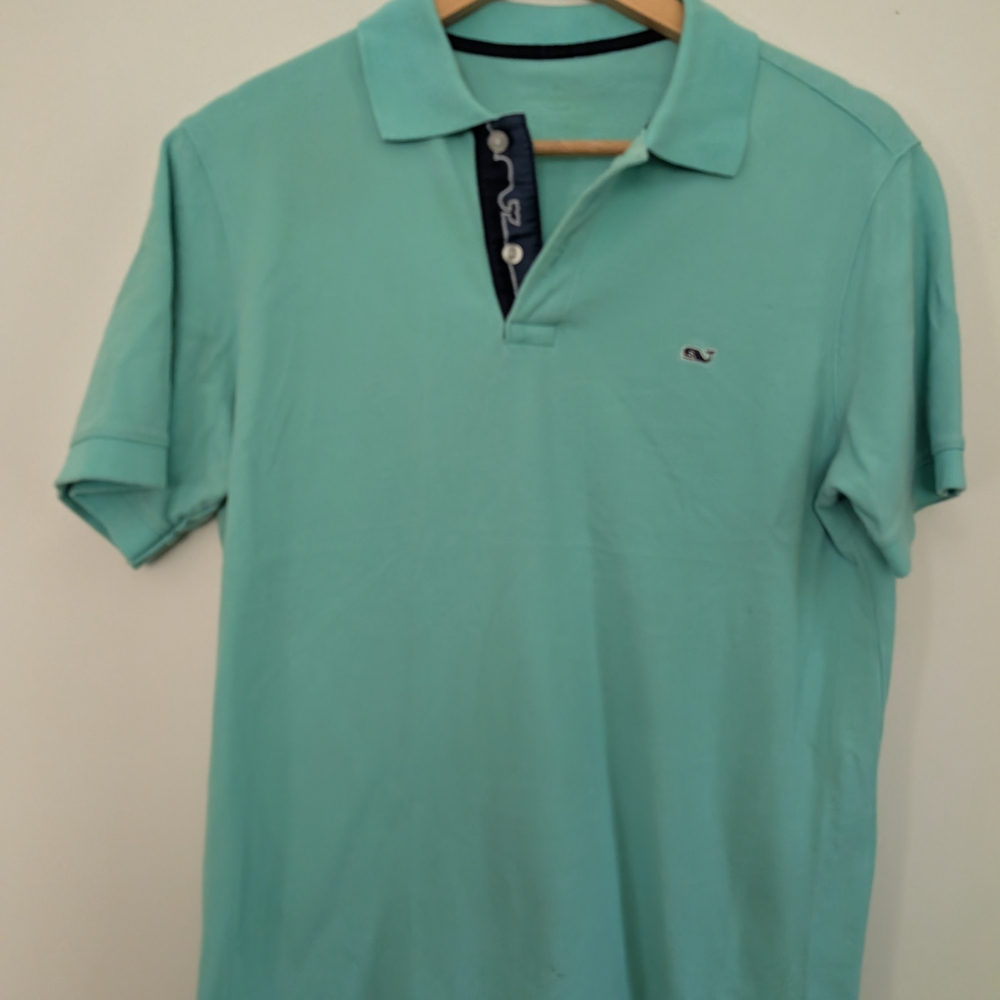 Vineyard Vines Aqua Polo Shirt